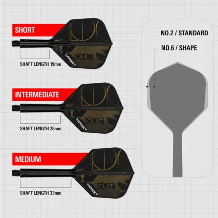Target - darts Letky K-Flex - Cult - No6 - Medium - TRG410162