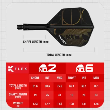 Target - darts Letky K-Flex - Cult - No6 - Medium - TRG410162