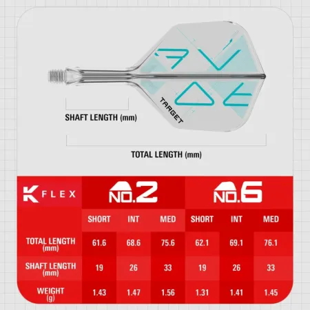 Target - darts Letky K-Flex - Rove - No2 - Midi - TRG410173