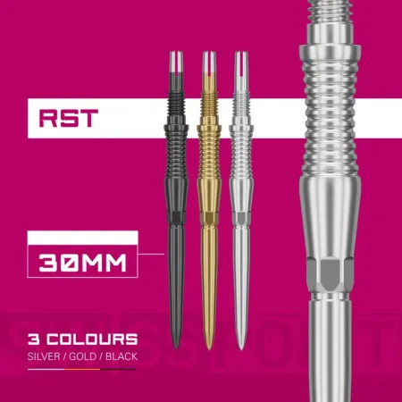 Target - darts Kovové hroty - Swiss Points - Signature RST - Black - 30 mm