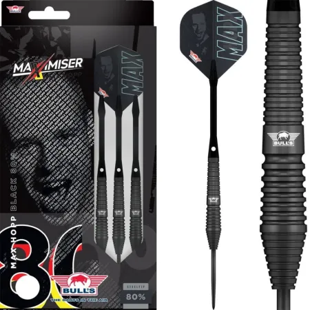 Bull's NL Šipky Steel Max Hopp - Black - 22g