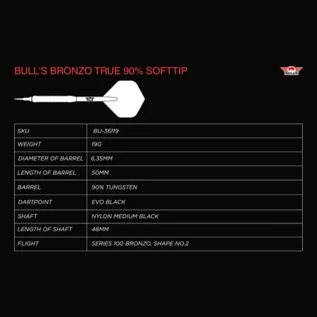 Bull's NL Šipky Bronzo - True - 19g