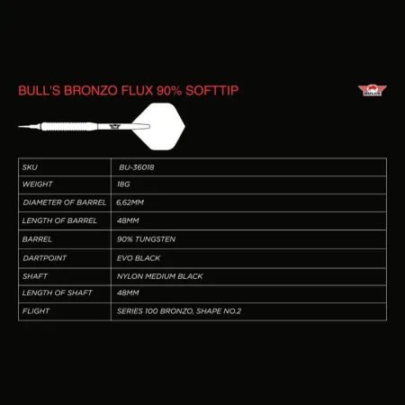 Bull's NL Šipky Bronzo - Flux - 18g