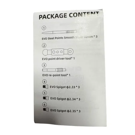 Caliburn EVO Replaceable Point System - Starter Kit - Spigots, Points and Tools