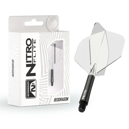 Red Dragon Letky Nitro Flite - No2 - black & clear - midi