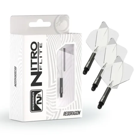 Red Dragon Letky Nitro Flite - No2 - black & clear - midi