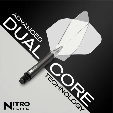 Red Dragon Letky Nitro Flite - No2 - black & clear - midi