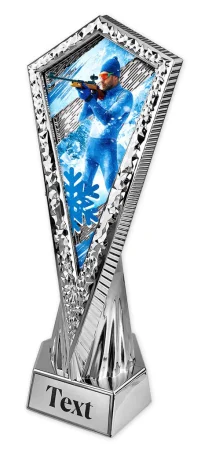Sportovní trofej AY1M38 | Biatlon Výška 27cm, barva: stříbro