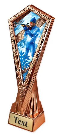 Sportovní trofej AY1M38 | Biatlon Výška 27cm, barva: stříbro