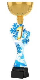 Akrylátová trofej ACUPCGM151 | Čísla Výška cm: 28,5, Barva: stříbro