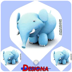 Designa Letky Amazon 3D Life Elephant F1603
