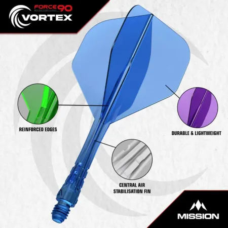 Mission Letky Force 90 Vortex - Standard No2 - Medium - Blue F4608