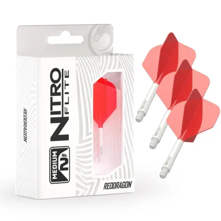 Red Dragon Letky Nitro Flite - No2 - white & red - midi