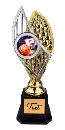 Designová trofej AV1M02 | Basketball Výška: 31cm, Barva: stříbro