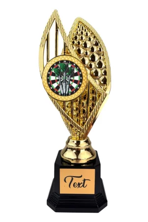 Designová trofej AV1M04 | Šipky Výška: 31cm, Barva: zlato