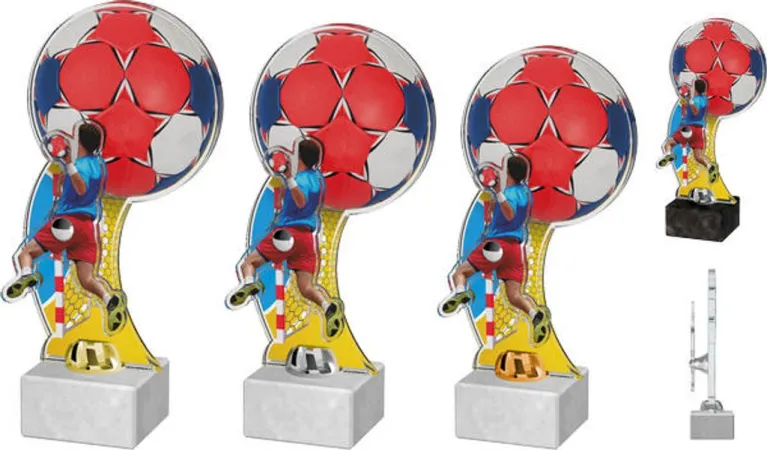 Akrylátová trofej ACTD0038M2 | Házená Výška cm: 23,5, Barva: bronz, Podstavec: černý