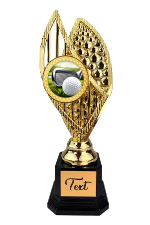 Designová trofej AV1M06 | Golf Výška: 31cm, Barva: bronz