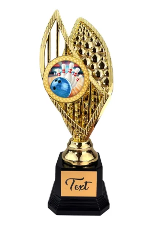 Designová trofej AV1M09 | Bowling Výška: 31cm, Barva: stříbro