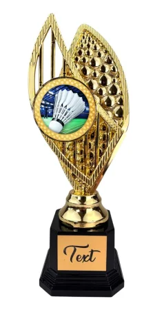 Designová trofej AV1M11 | Badminton Výška: 31cm, Barva: bronz