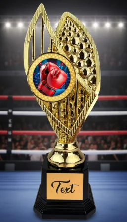 Designová trofej AV1M14 | Bojová umění Výška: 31cm, Barva: zlato