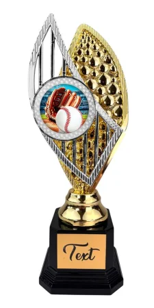 Designová trofej AV1M17 | Baseball Výška: 31cm, Barva: zlato