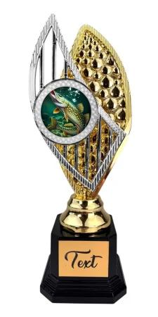 Designová trofej AV1M23 | Rybaření Výška: 31cm, Barva: stříbro