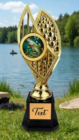 Designová trofej AV1M23 | Rybaření Výška: 31cm, Barva: stříbro
