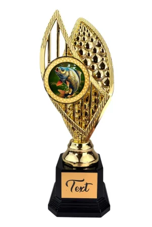 Designová trofej AV1M25 | Rybaření Výška: 31cm, Barva: zlato