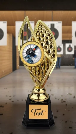 Designová trofej AV1M30 | Střelba Výška: 31cm, Barva: bronz