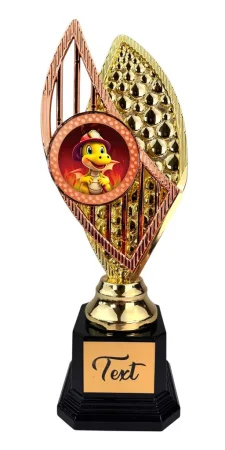 Designová trofej AV1M33 | Hasiči Výška: 31cm, Barva: zlato