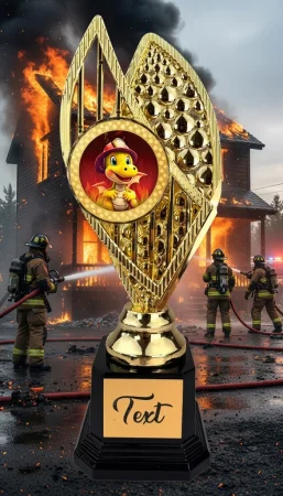 Designová trofej AV1M33 | Hasiči Výška: 31cm, Barva: zlato