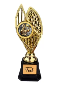Designová trofej AV1M34 | Hudba Výška: 31cm, Barva: zlato