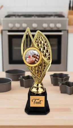 Designová trofej AV1M35 | Kuchyně Výška: 31cm, Barva: bronz