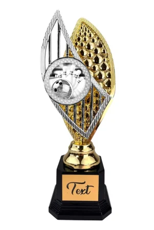 Designová trofej AVR1M09 | Bowling Výška: 31cm, Barva: stříbro