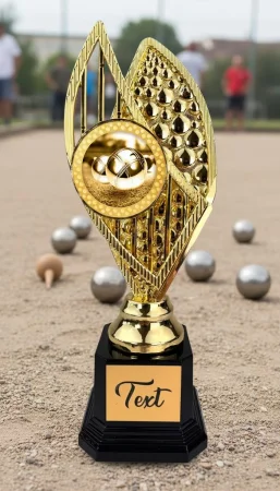 Designová trofej AVR1M15 | Petanque Výška: 31cm, Barva: stříbro