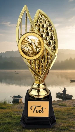Designová trofej AVR1M24 | Rybaření Výška: 31cm, Barva: zlato