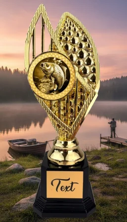 Designová trofej AVR1M25 | Rybaření Výška: 31cm, Barva: stříbro