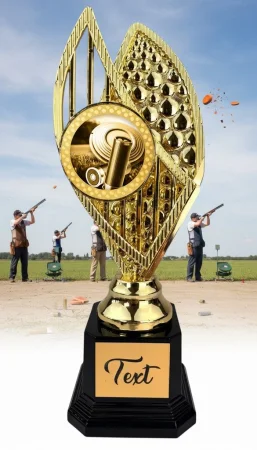 Designová trofej AVR1M26 | Střelba Výška: 31cm, Barva: zlato