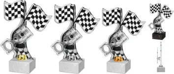 Akrylátová trofej ACTD0043M3 | Motorsport Výška cm: 28, Barva: zlato, Podstavec: černý
