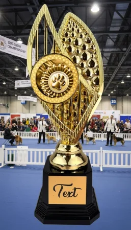 Designová trofej AVR1M32 | Kynologie Výška: 31cm, Barva: zlato