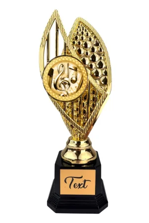 Designová trofej AVR1M34 | Hudba Výška: 31cm, Barva: stříbro