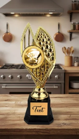 Designová trofej AVR1M38 | Kuchyně Výška: 31cm, Barva: stříbro