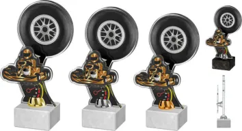 Akrylátová trofej ACTD0044M2 | Motorsport Výška cm: 25, Barva: bronz, Podstavec: bílý
