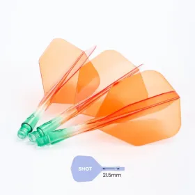 Caliburn Letky SUP - No6 - Two Tone - Green & Orange - short