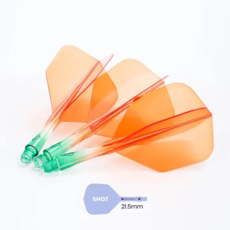 Caliburn Letky SUP - No6 - Two Tone - Green & Orange - short