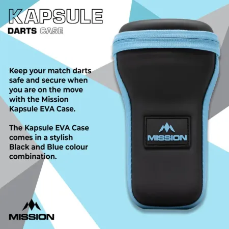 Mission Pouzdro na šipky Kapsule - EVA Drop-In Case - Black & Grey