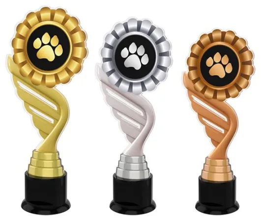 Akrylátová trofej ACTKC0001 Výška cm: 30, Barva: zlato