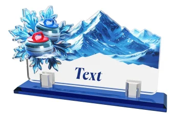 Akrylátová trofej APLAG26M12 | Curling