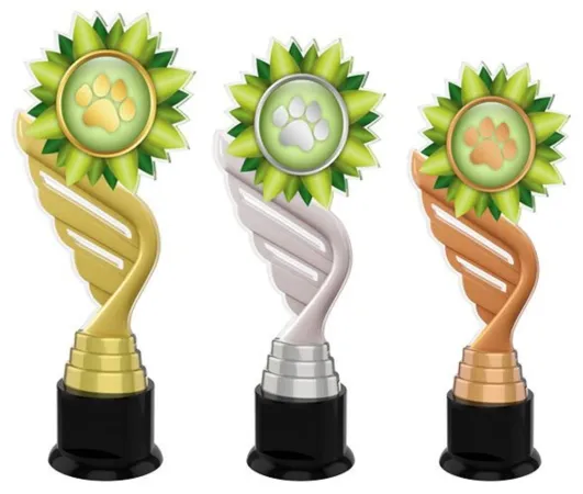 Akrylátová trofej ACTKC0006 Výška cm: 28, Barva: zlato