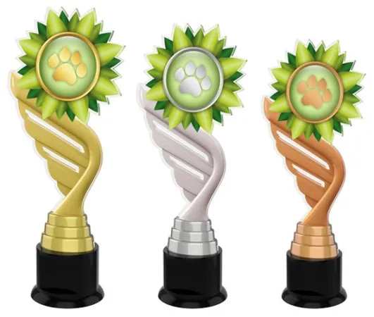 Akrylátová trofej ACTKC0006 Výška cm: 28, Barva: zlato